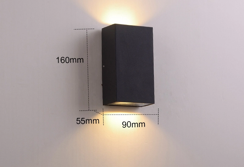 Decorative Exterior Aluminum Wall Mounted up and Down Bedside Wall Light