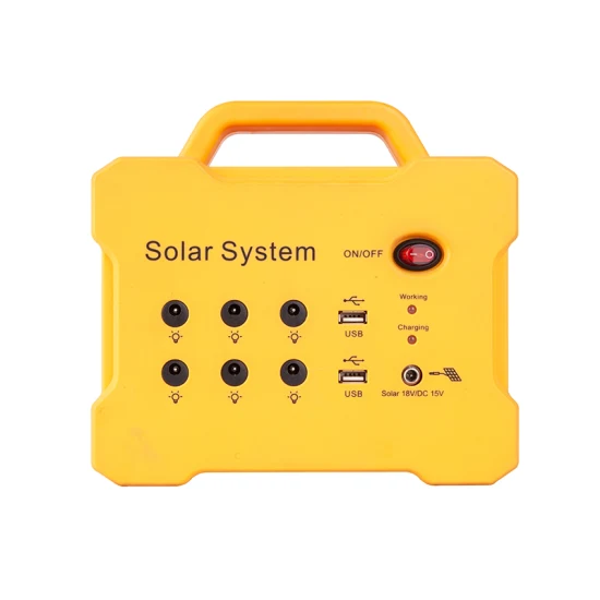 Générateur solaire portatif de maison de système solaire de batterie rechargeable pour l'éclairage